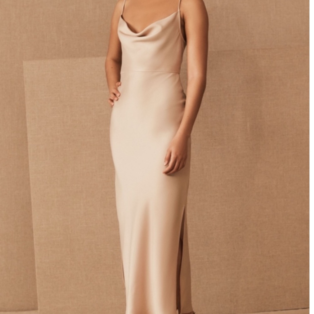 Cali Satin Charmeuse Midi Dress